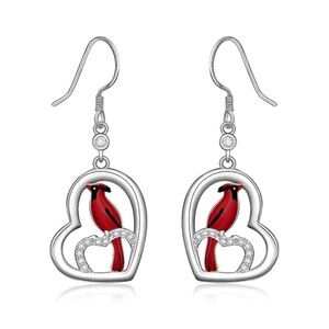 Diamond Cardinal Angel Earrings